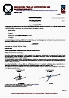 Acermi Certificat CelluBOR
