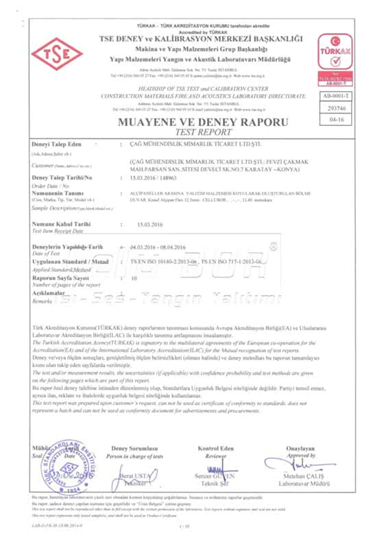 TSE Ses Geçiş Deneyi